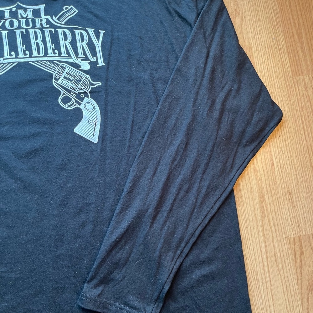 Doc Holliday Black Graphic Long Sleeve Shirt - Picture 5 of 7